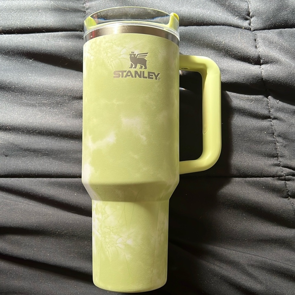 Tie dye green Stanley cup 40 oz